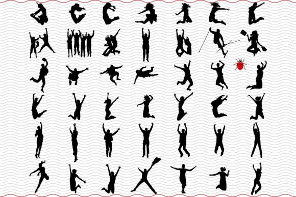 Download Jumpers SVG, Black Silhouettes, Digital - Silhouette Collection