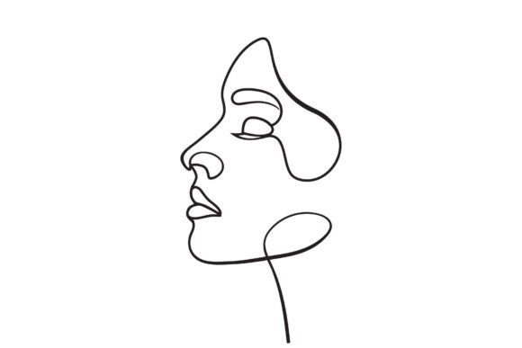 Download Young Girl Modern Minimalist Line Art - Girl Collection