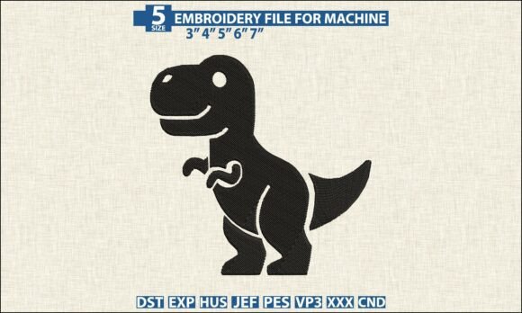 Download Dinosaur Pattern DST PES Embroidery File - Pes embroidery file Collection